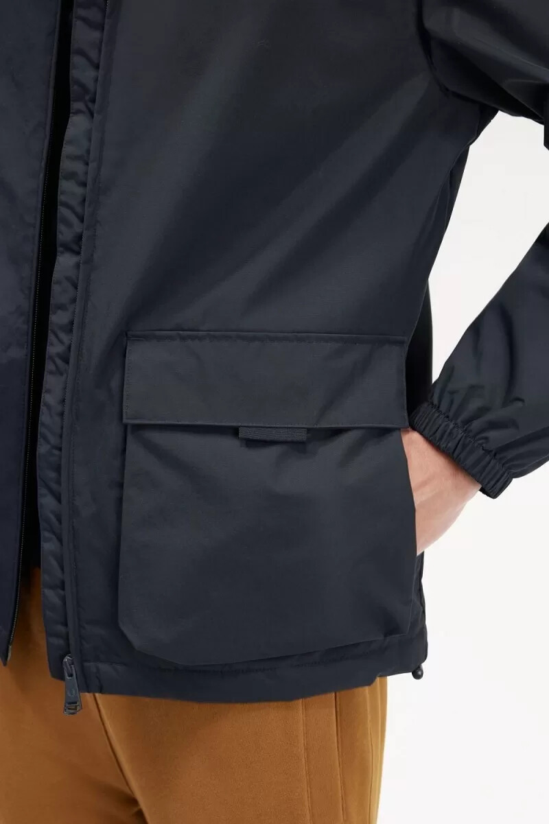 fred perry herrjackor med prickficka och dragkedja marinblå