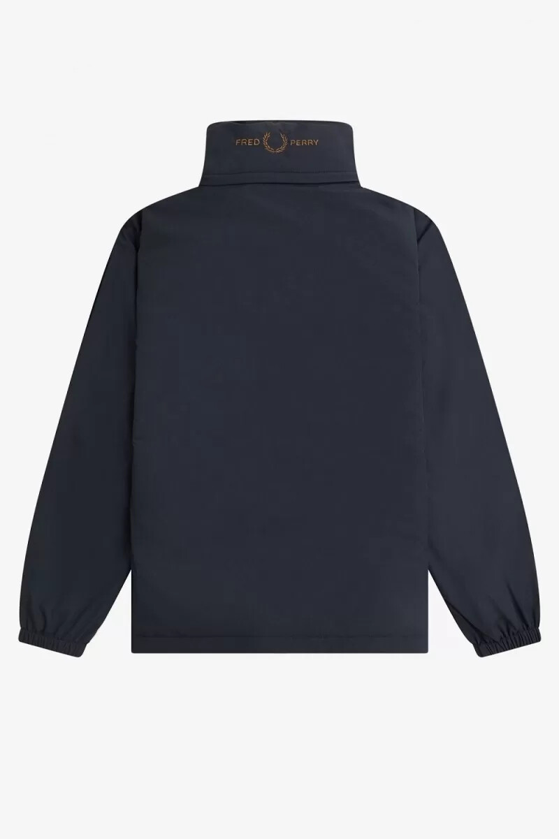 fred perry herrjackor med prickficka och dragkedja marinblå