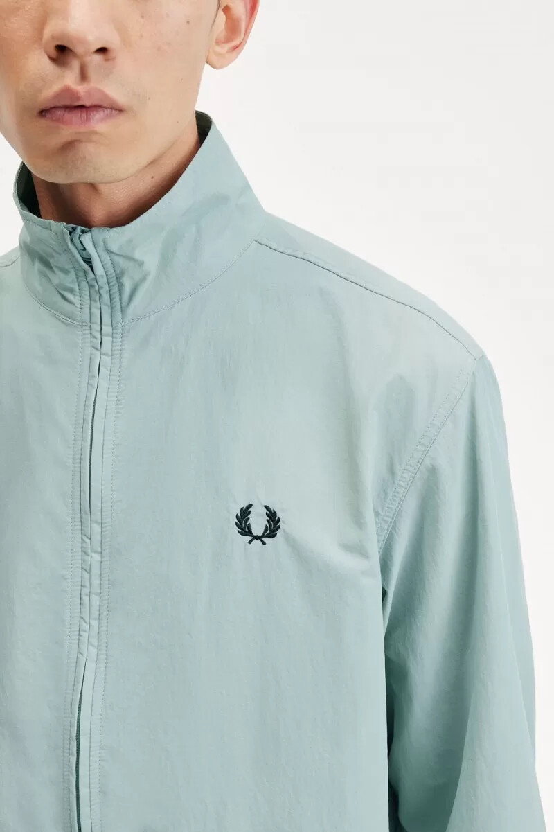 fred perry woven track herrjackor silverblå