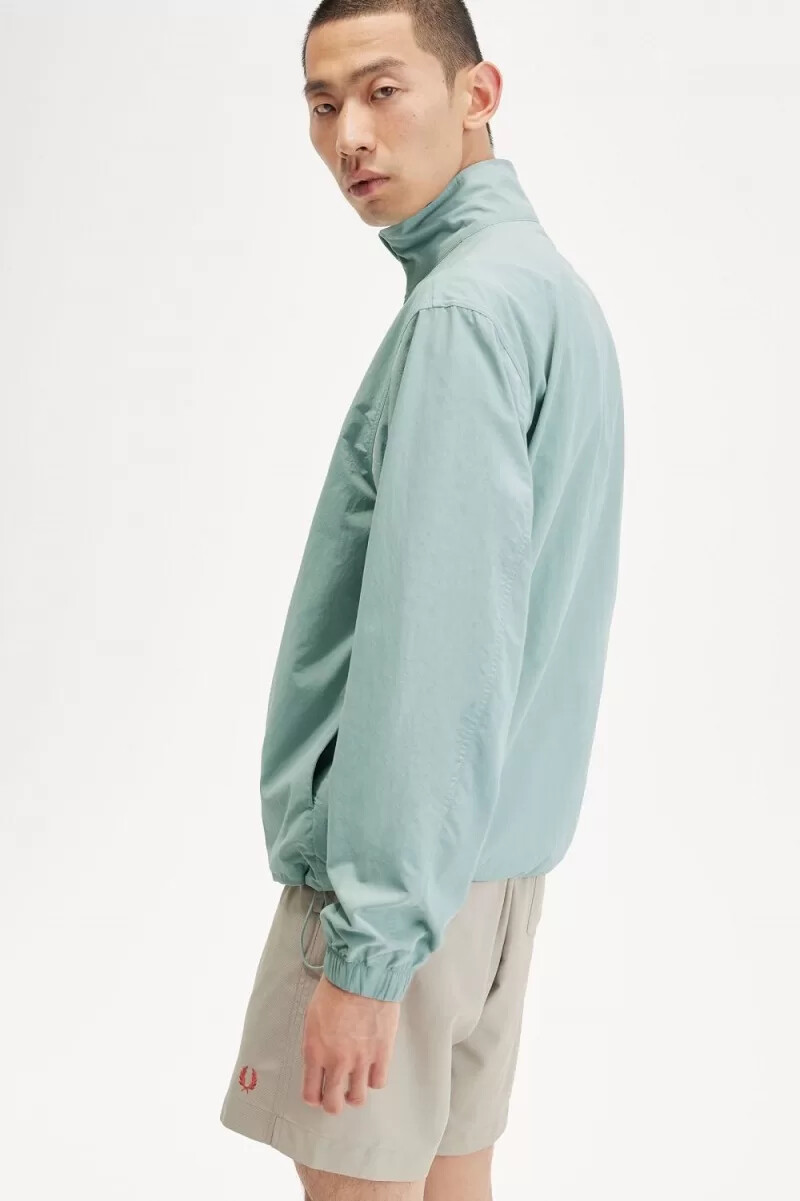 fred perry woven track herrjackor silverblå