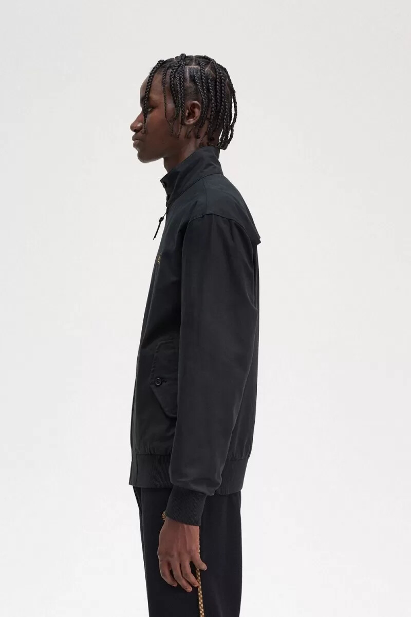 fred perry harrington herrjackor svarta