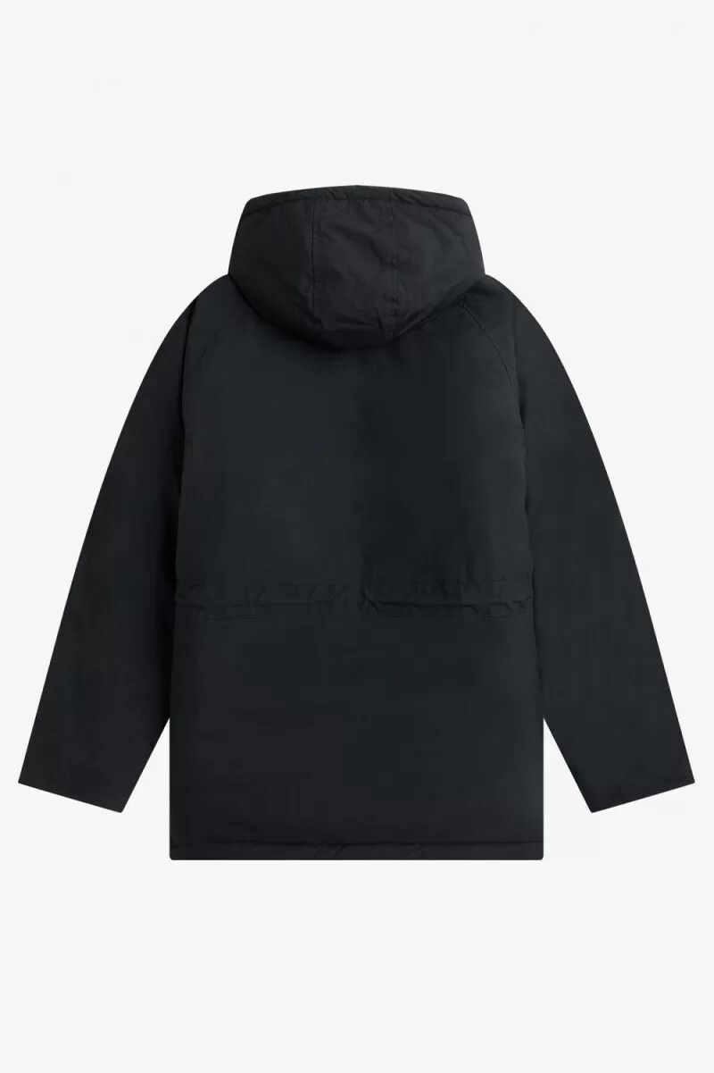 fred perry vadderade dragkedja herrjackor svarta