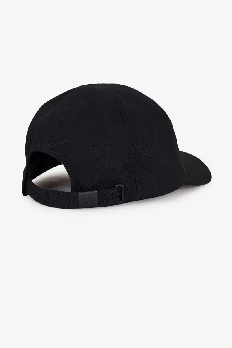 fred perry graphic branded twill herrkeps svart varmgrå