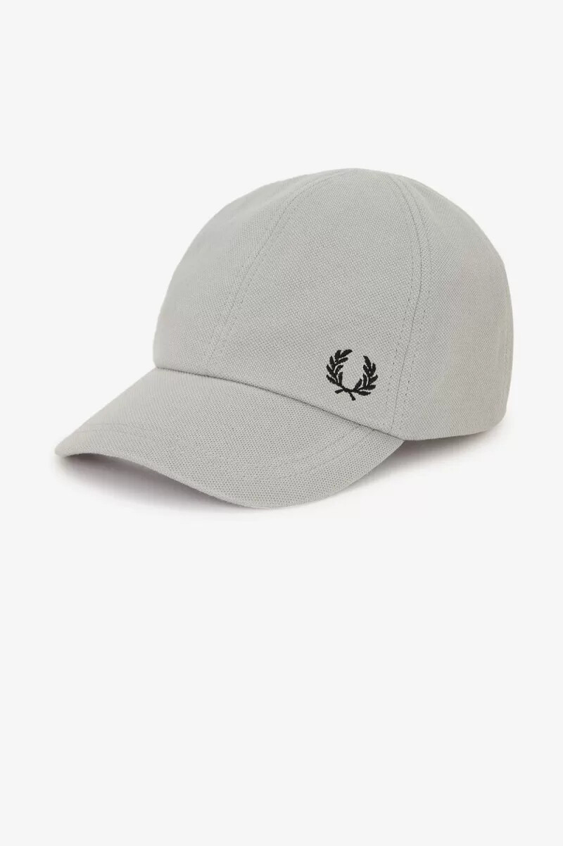 fred perry classic pique herrkeps grå svart