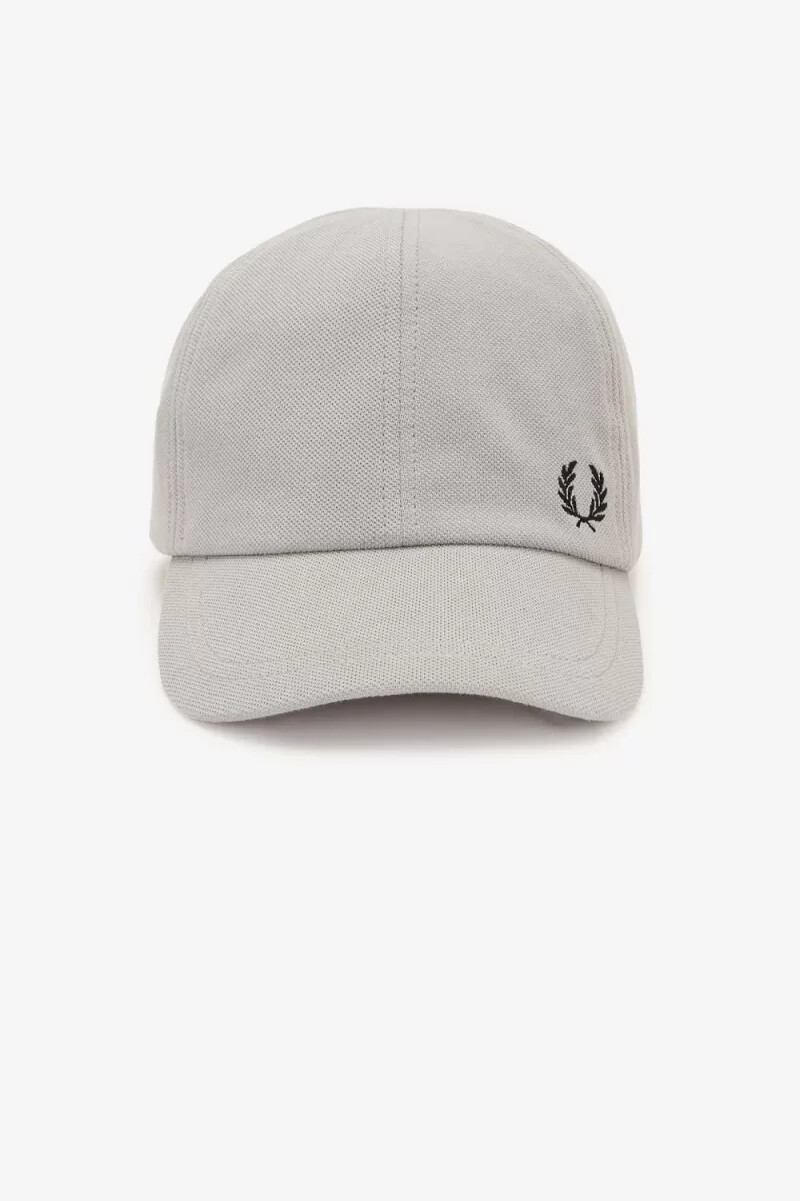 fred perry classic pique herrkeps grå svart
