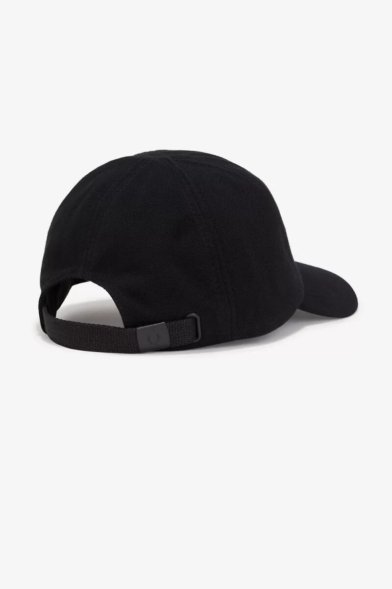 fred perry classic pique herrkeps svart snövit