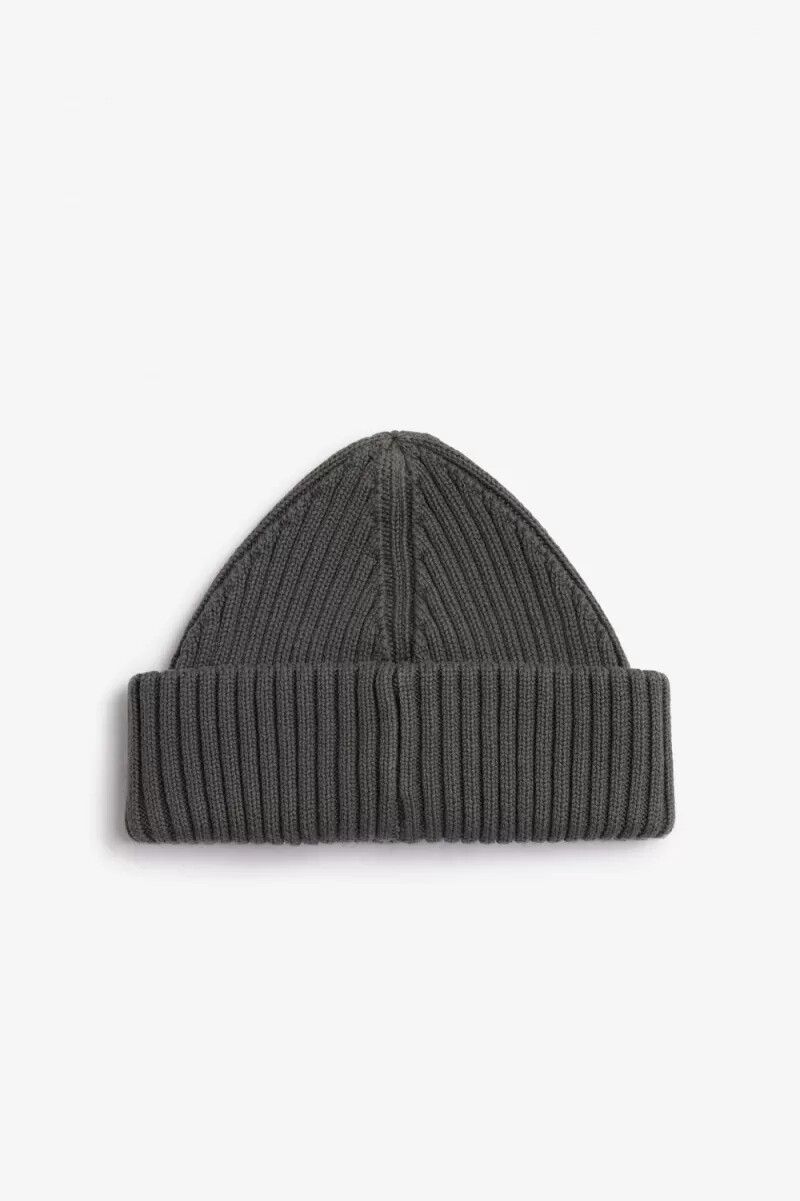 fred perry branded patch ribbed herrkeps field green black