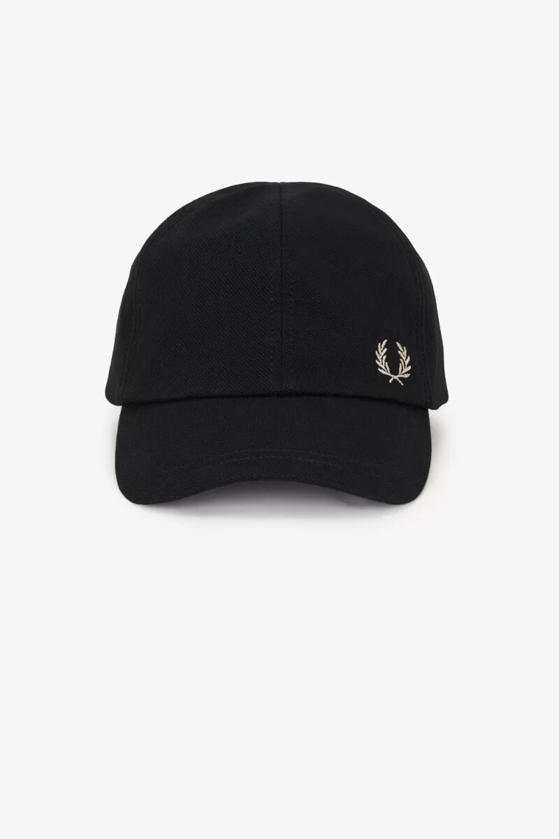 fred perry classic pique herrkeps svart grön