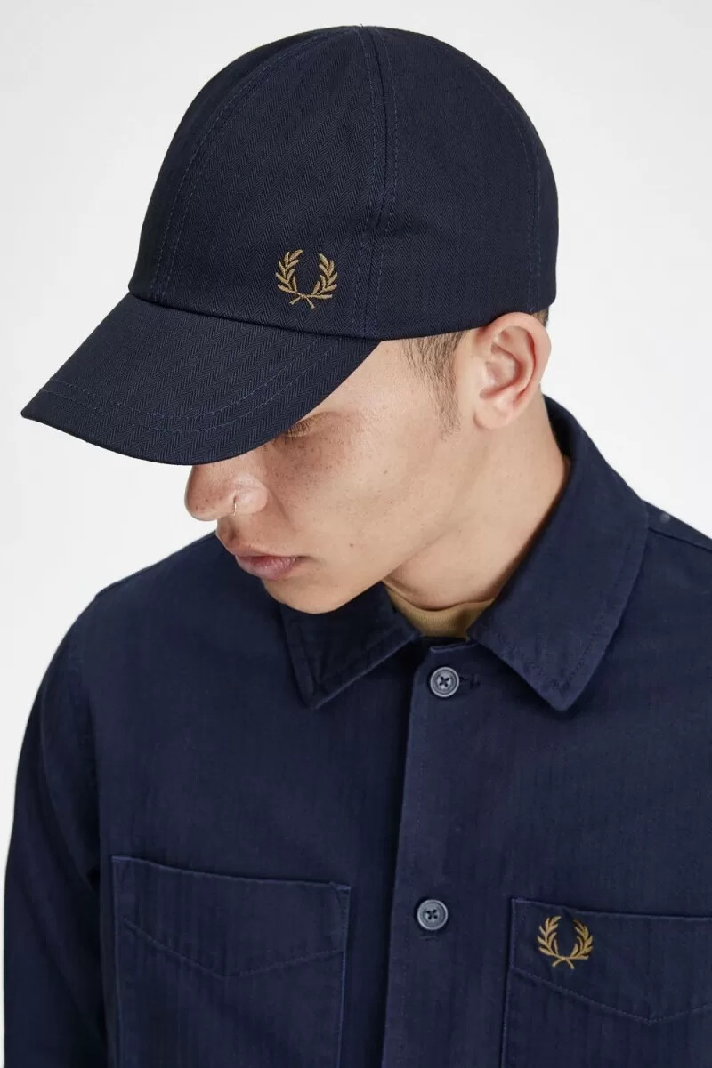 fred perry herrkeps herr marinblå