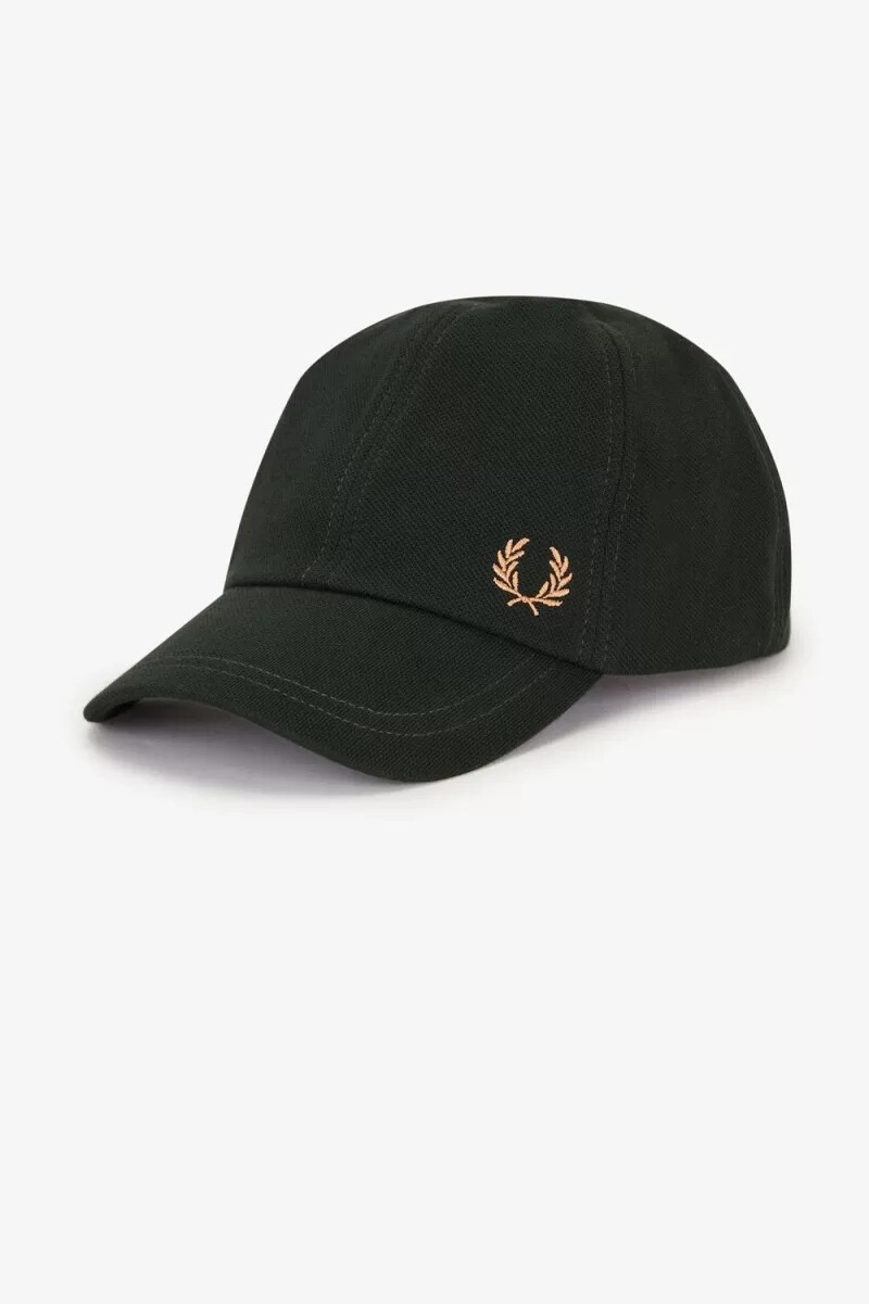 fred perry classic pique herrkeps nattgrön ljusrost