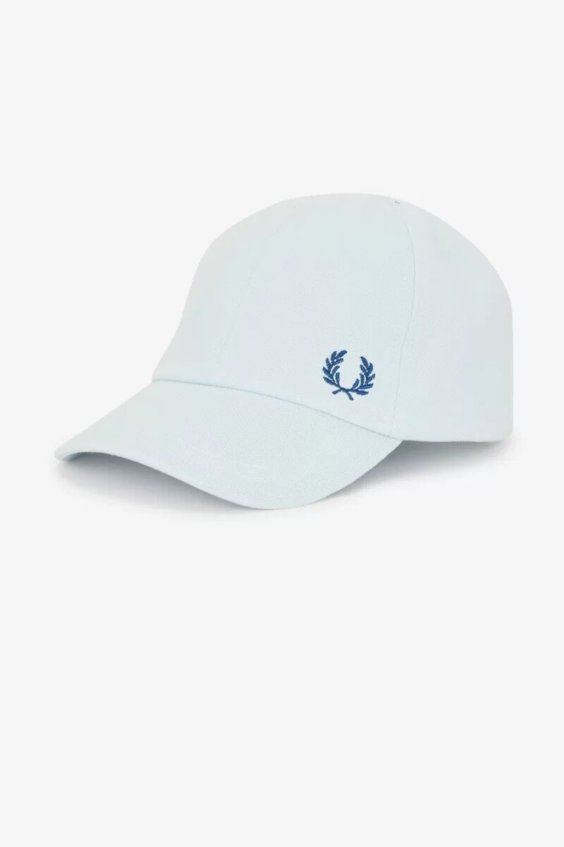fred perry classic pique herrkeps ljus aqua midnattsblå