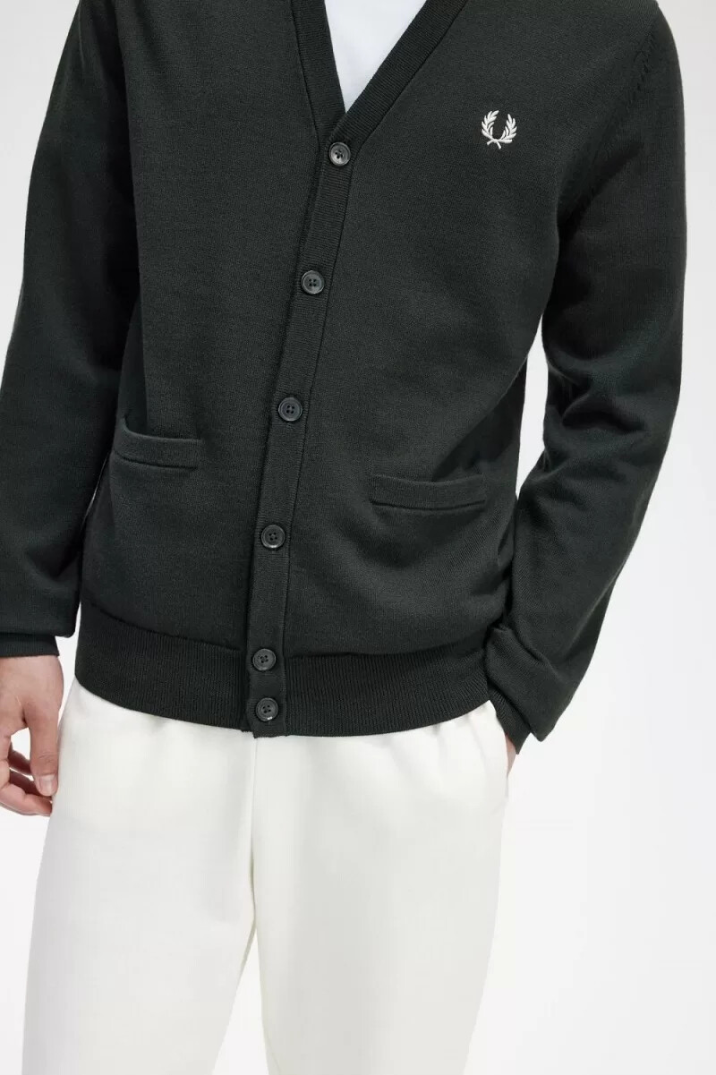 fred perry classic herr kofta nattgrön