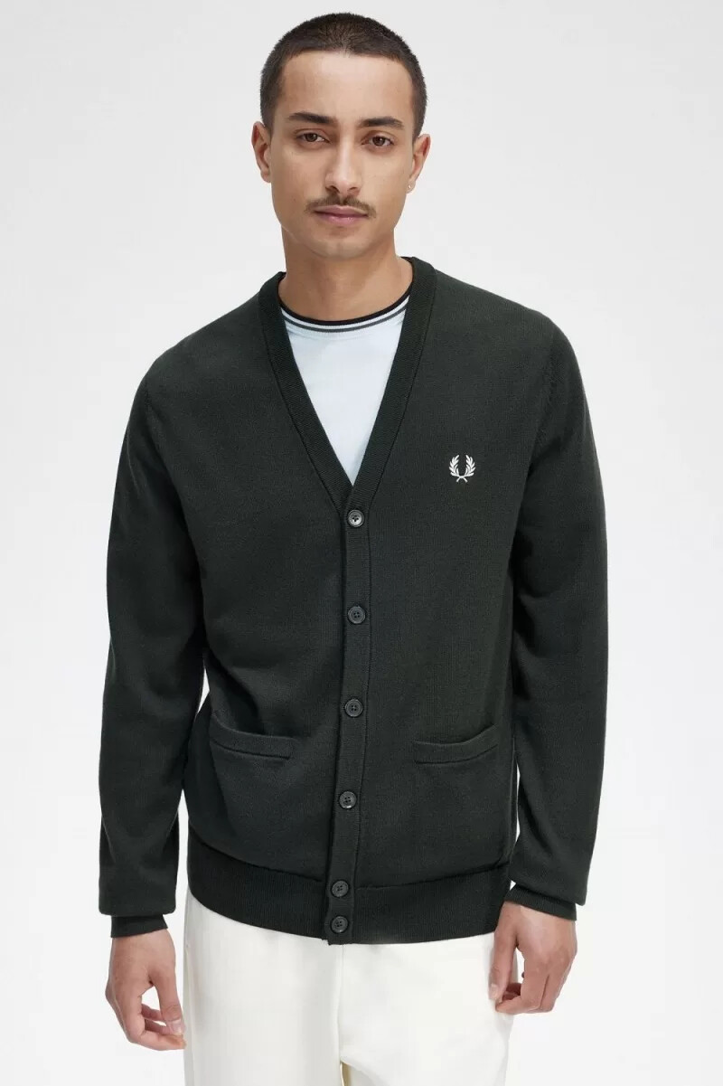 fred perry classic herr kofta nattgrön