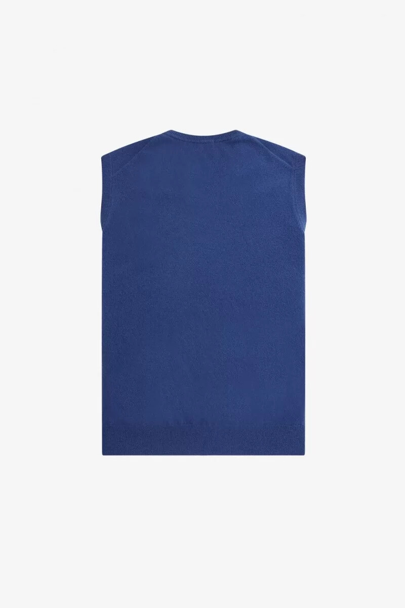 fred perry lambswool herrlinnen koboltblå