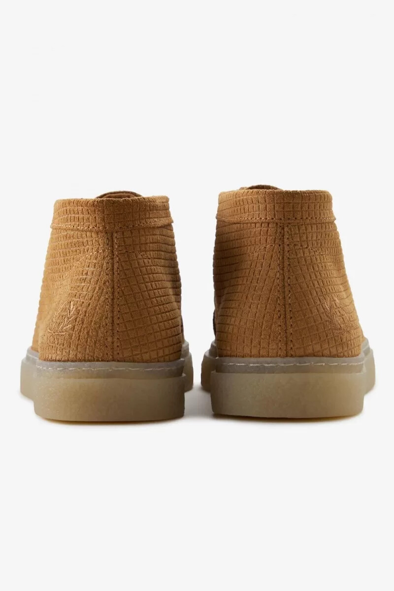 fred perry mid dawson herrloafers mörk kaffe