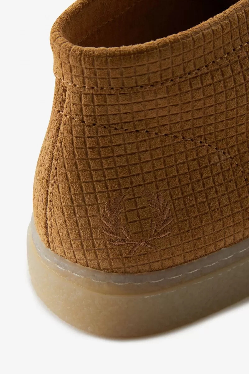 fred perry mid dawson herrloafers mörk kaffe