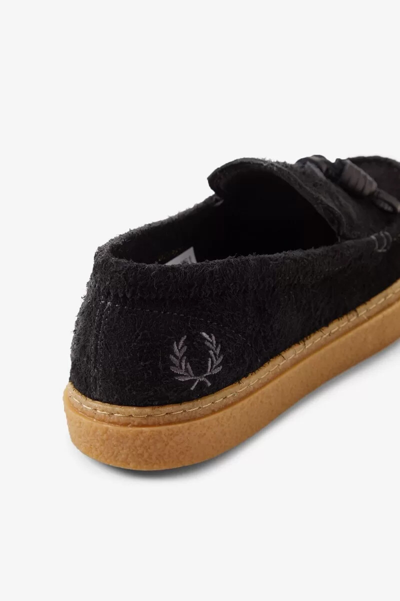 fred perry dawson tassel herrloafers svarta