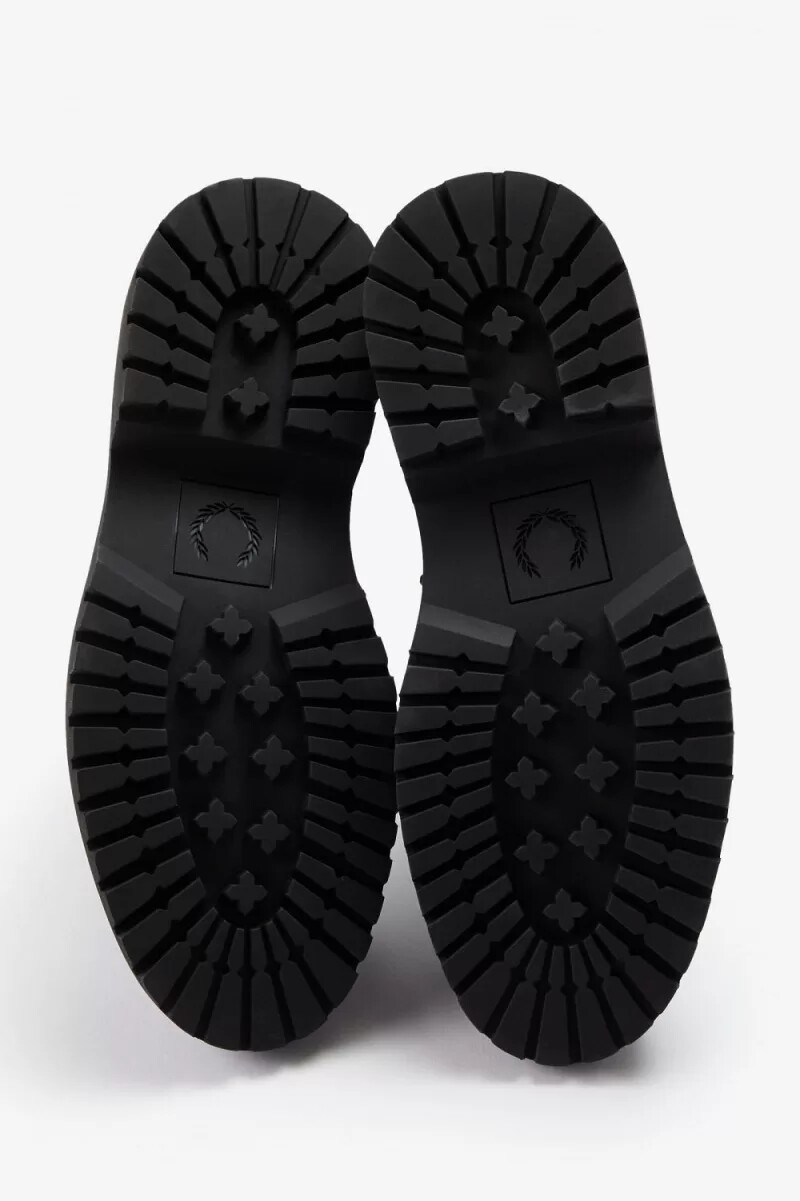 fred perry derby herrloafers svarta