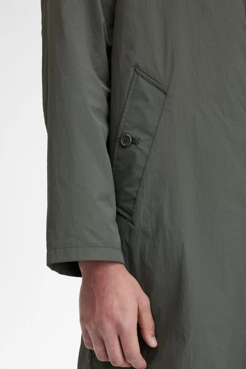 fred perry shell mac herrparkas field green
