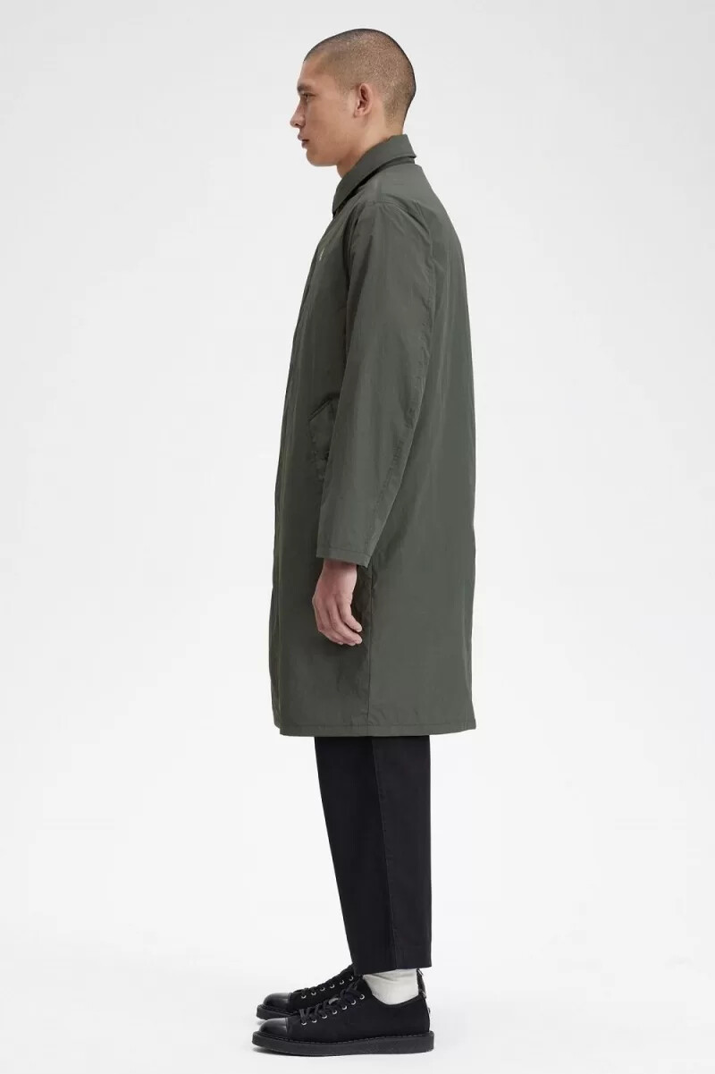 fred perry shell mac herrparkas field green