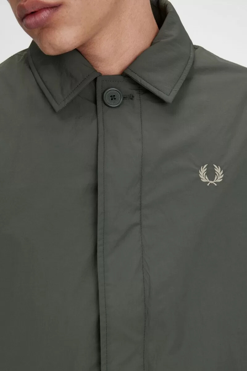 fred perry shell mac herrparkas field green