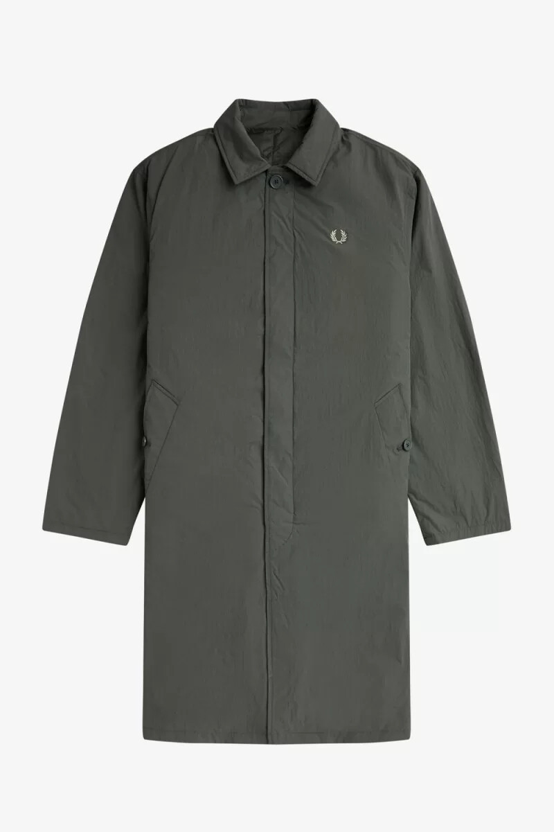 fred perry shell mac herrparkas field green
