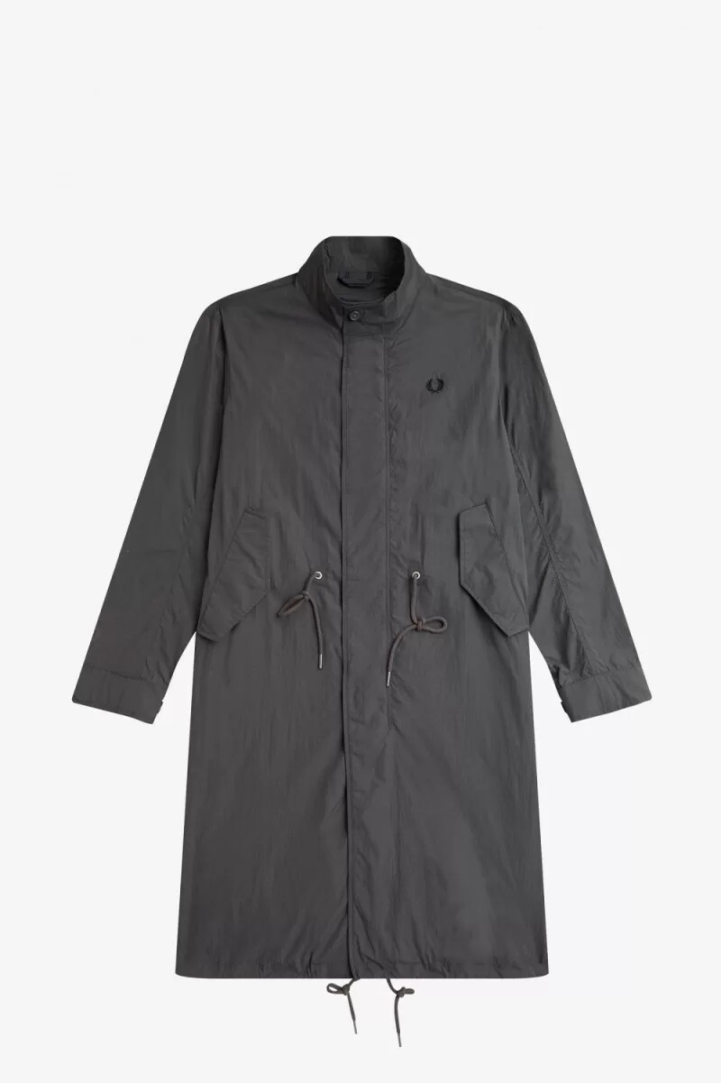 fred perry rak fåll herrparkas gunmetal