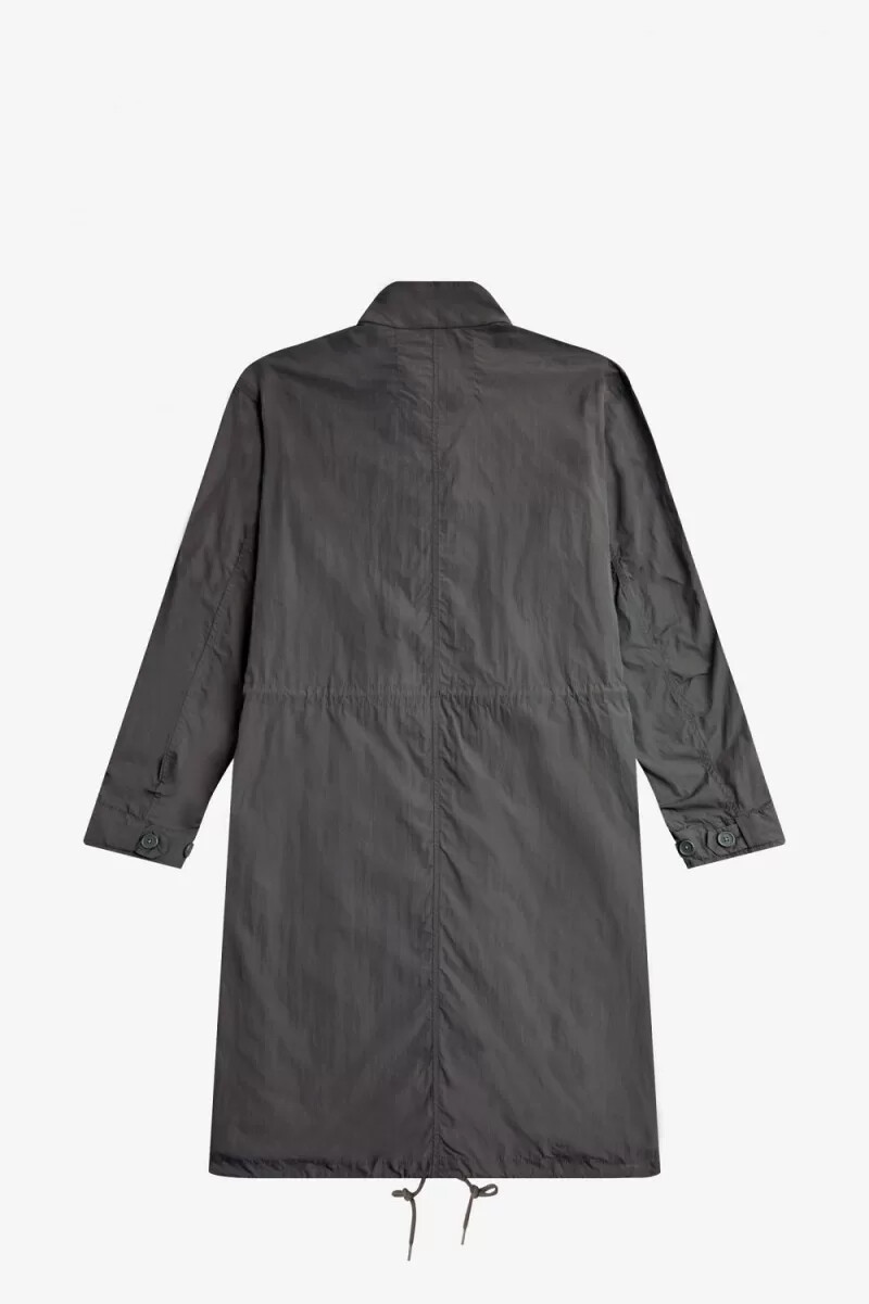 fred perry rak fåll herrparkas gunmetal