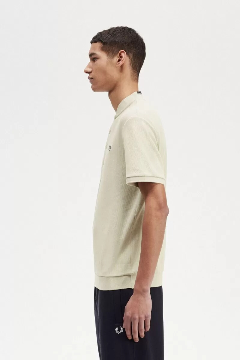 fred perry henley herr pikétröja ljus mintgrön