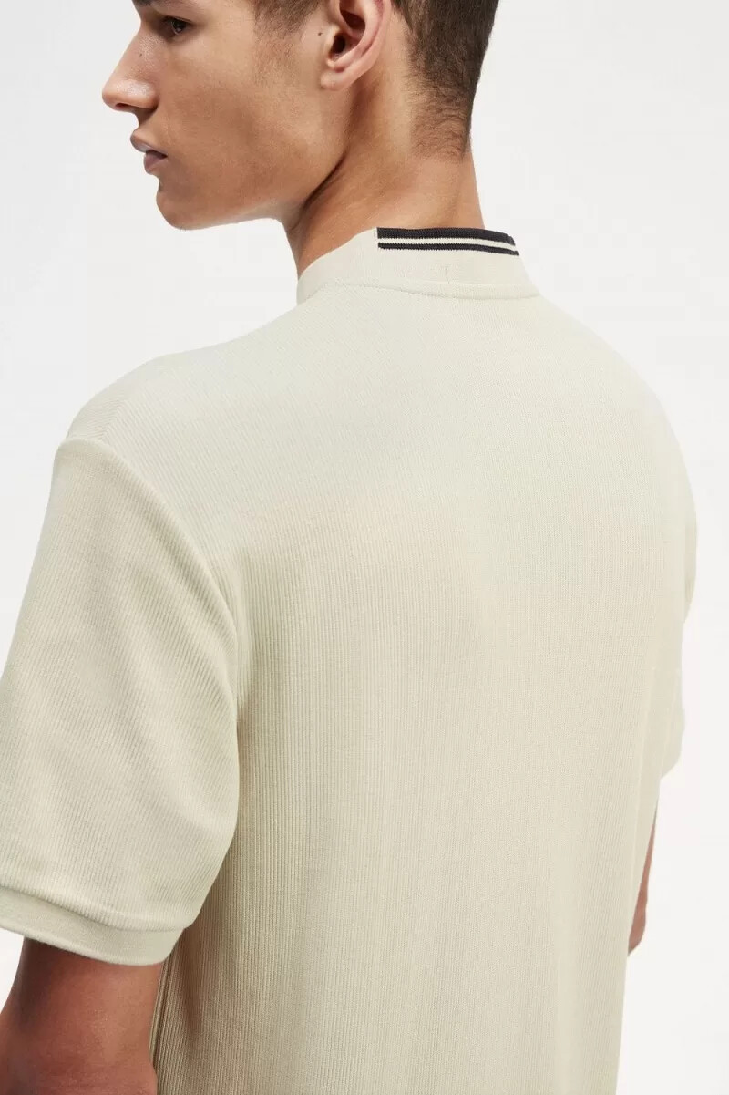 fred perry henley herr pikétröja ljus mintgrön