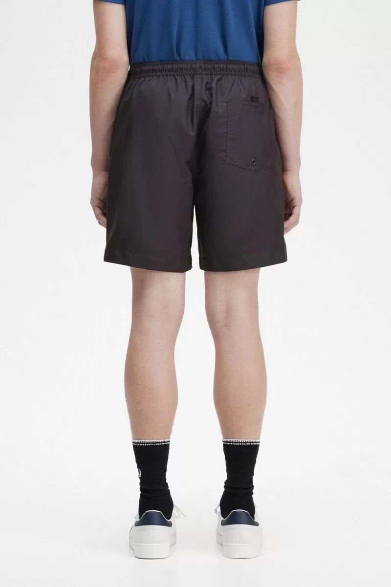 fred perry classic badshorts herr svarta