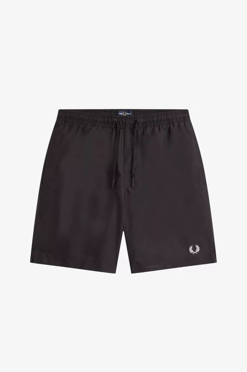 fred perry classic badshorts herr svarta