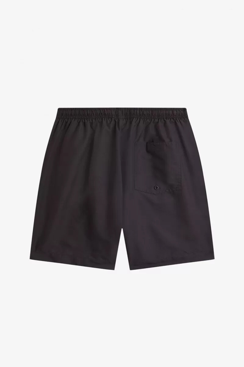 fred perry classic badshorts herr svarta