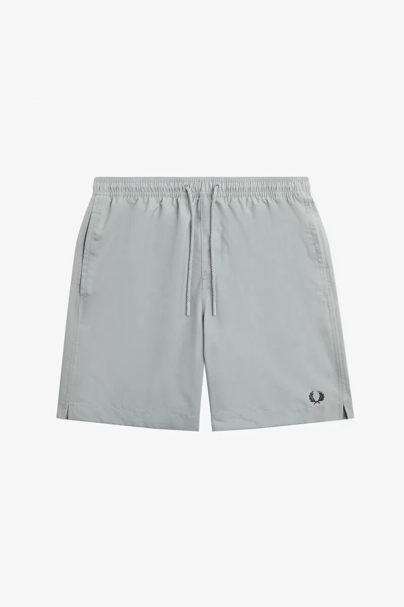fred perry classic badshorts herr grå