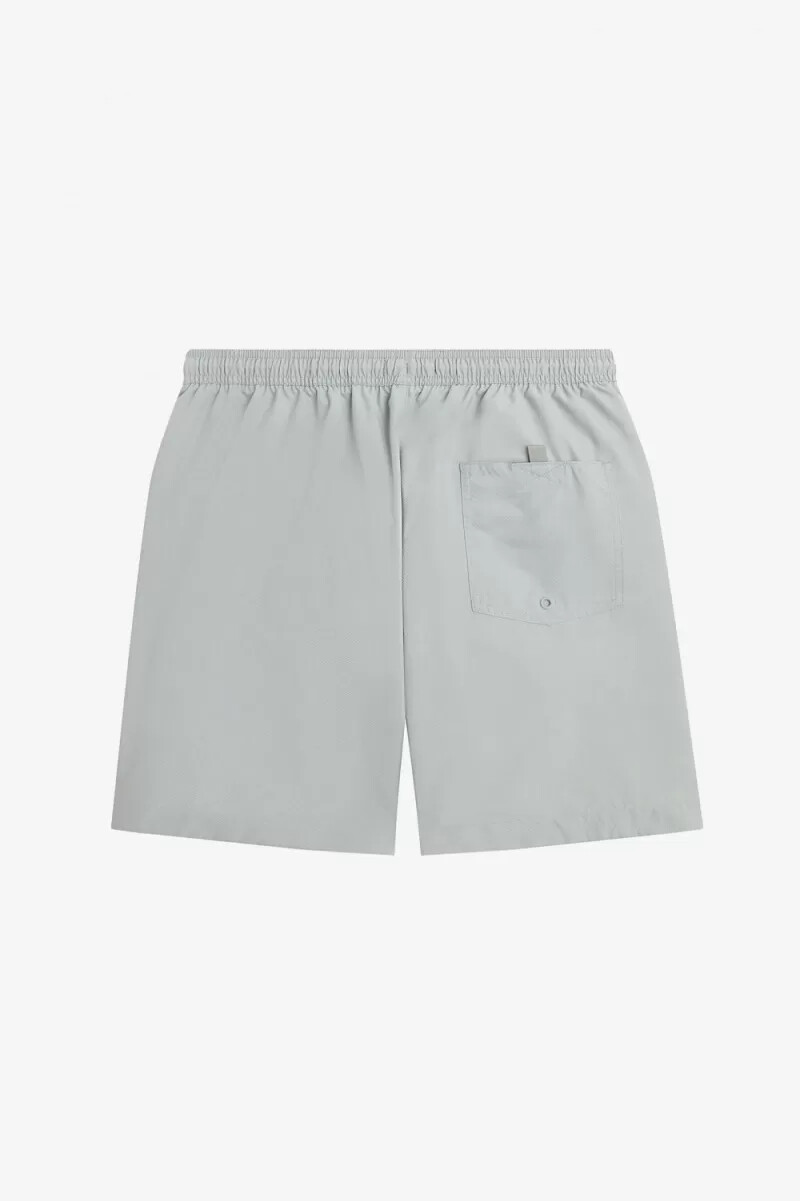 fred perry classic badshorts herr grå