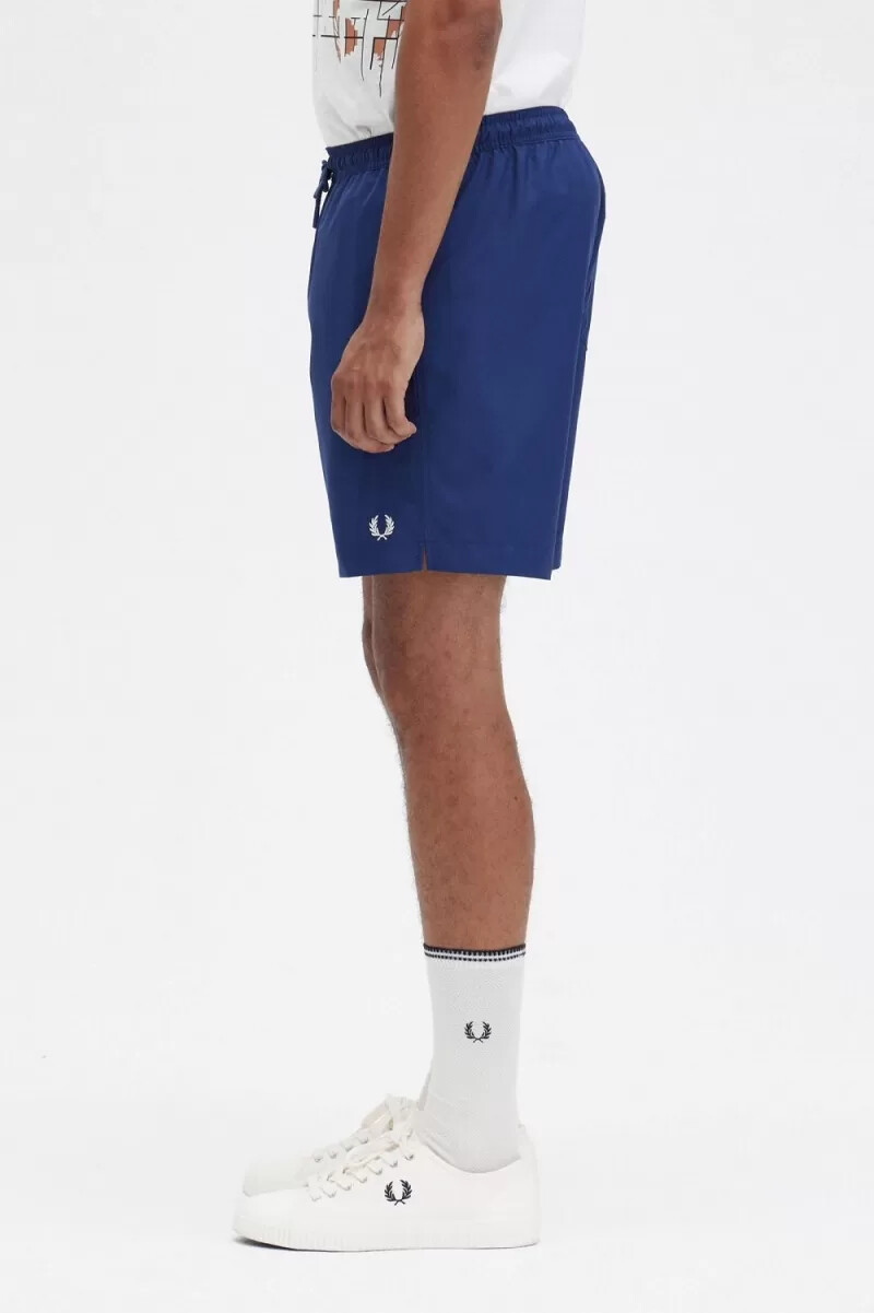 fred perry classic badshorts herr marinblå