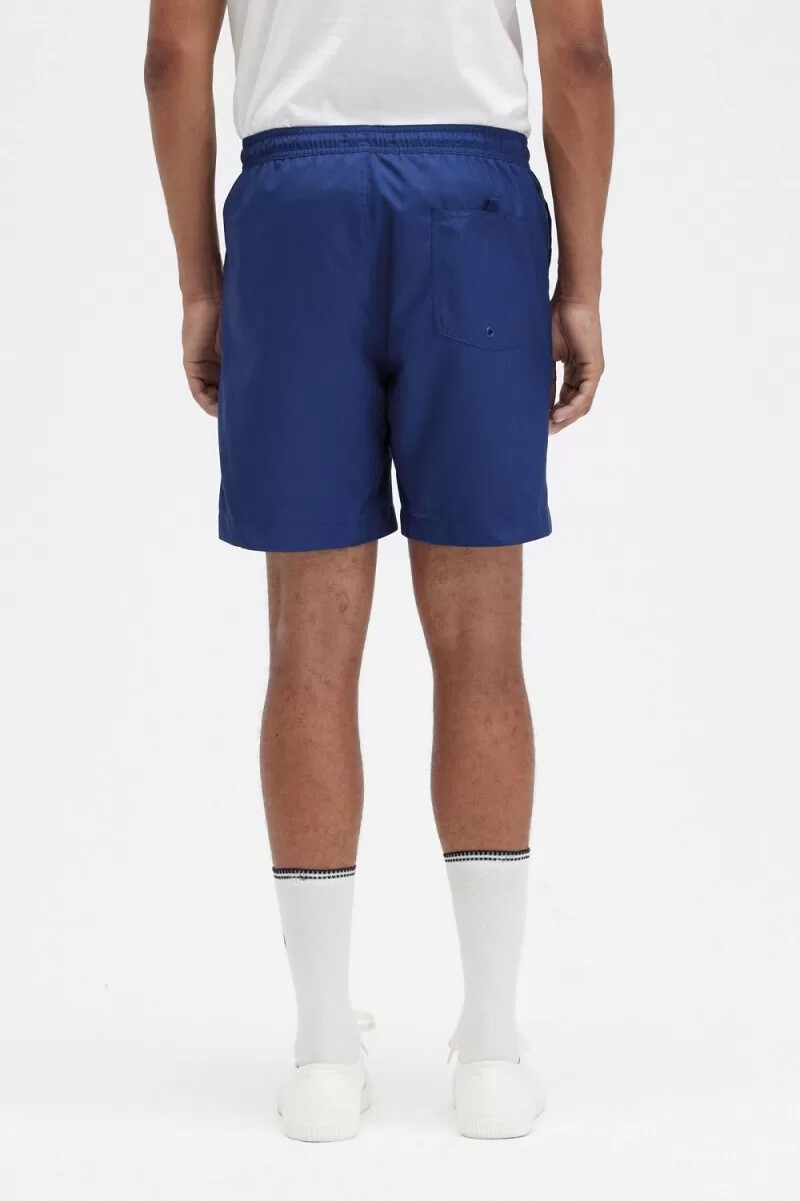 fred perry classic badshorts herr marinblå