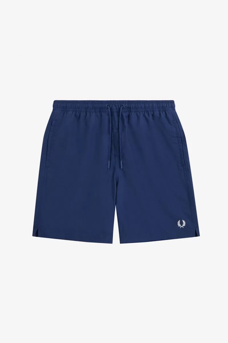 fred perry classic badshorts herr marinblå