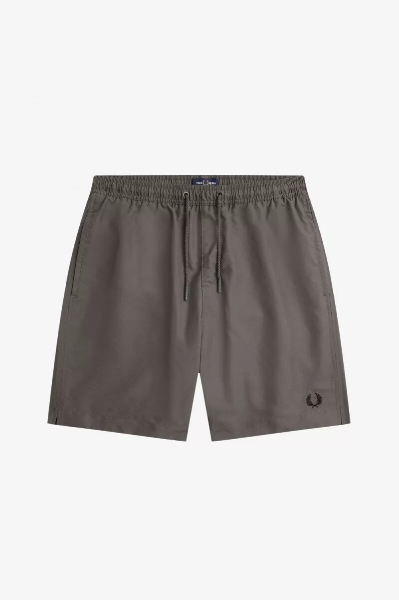 fred perry classic badshorts herr grön