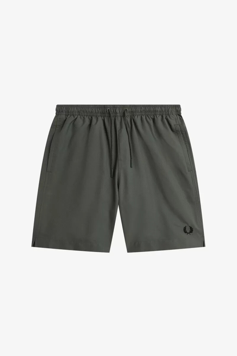 fred perry classic badshorts herr grön