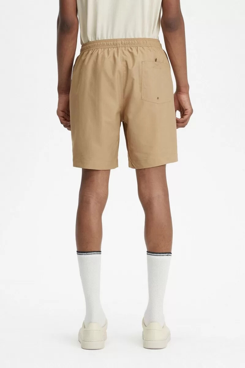fred perry classic badshorts herr grön