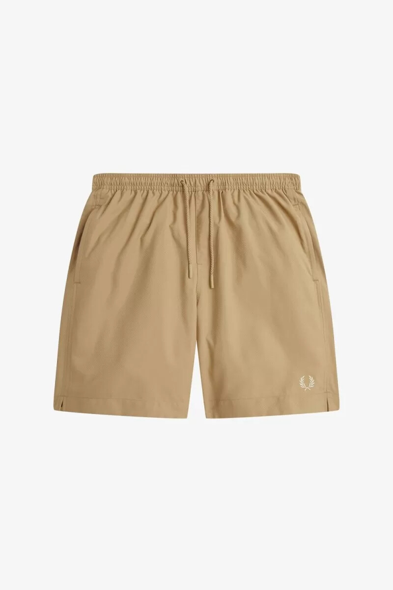 fred perry classic badshorts herr grön