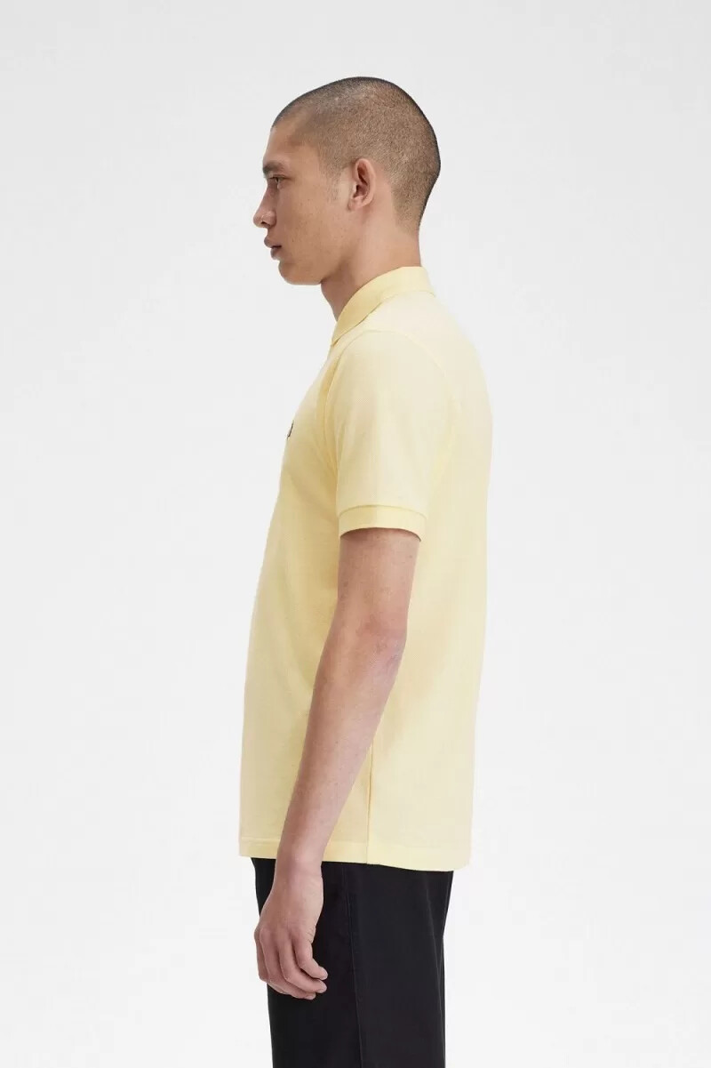 fred perry m6000 herrskjorta aqua cream fransk marinblå