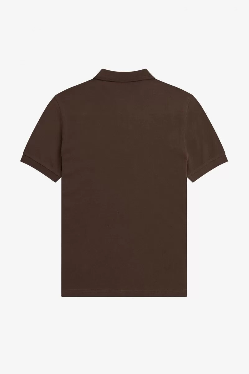 fred perry m6000 herrskjorta burnt tobacco svart