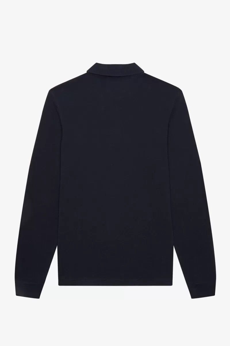 fred perry m6006 herrskjorta marinblå vit