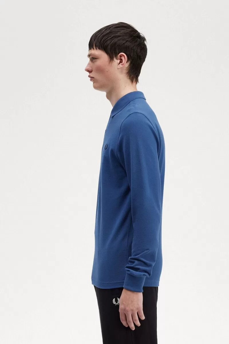fred perry m6006 herrskjorta midnattsblå
