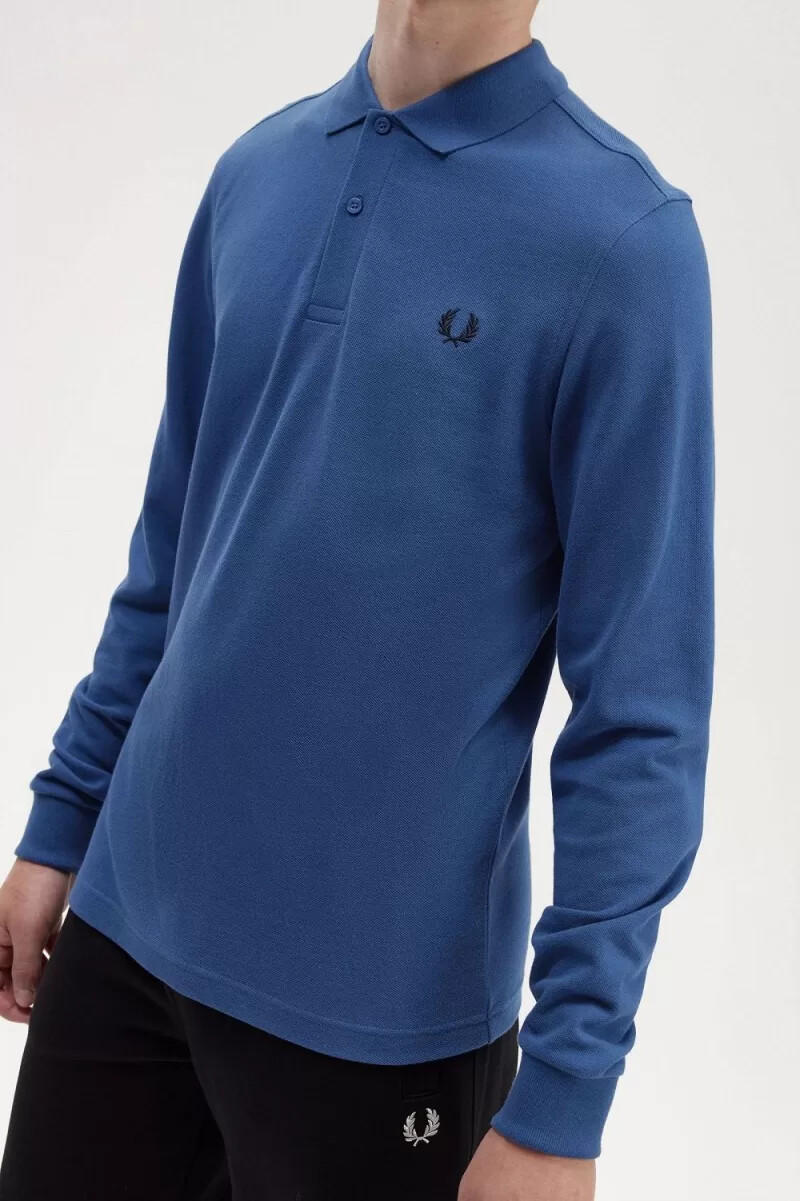 fred perry m6006 herrskjorta midnattsblå