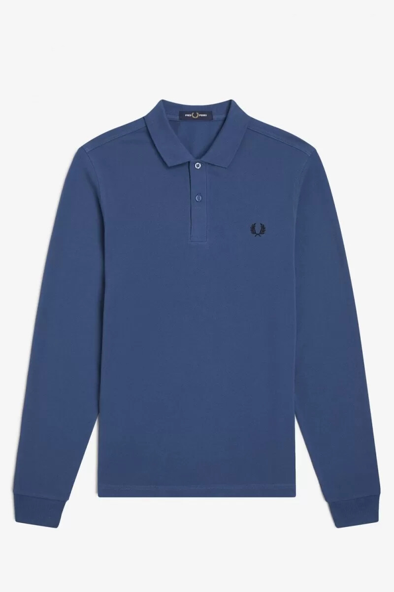 fred perry m6006 herrskjorta midnattsblå