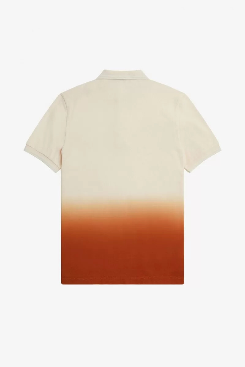 fred perry ombre herrskjorta silky peach