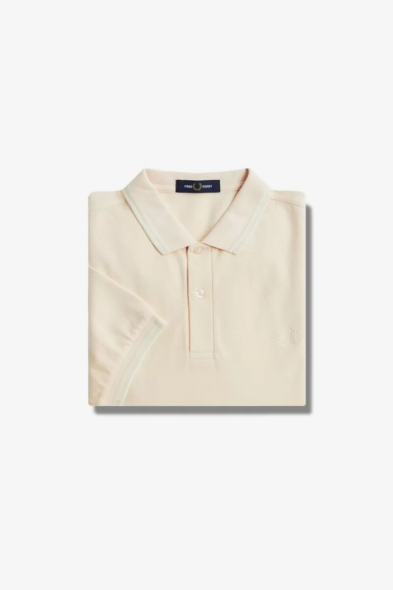 fred perry ombre herrskjorta silky peach